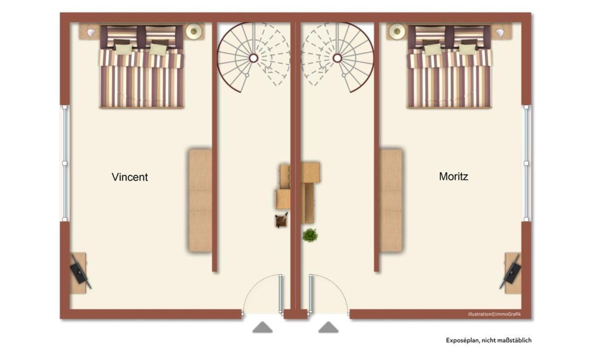 罗斯托克Haus Vier Freunde, Vincent公寓 外观 照片